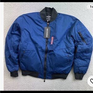 RawGear bomber jacket navy blue Size Medium NWT